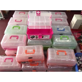 Cốp nhựa 3 tầng đựng đồ Nail, Makeup