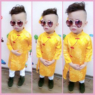 Áo dài cách tân cho bé trai