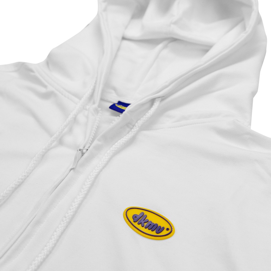 Áo Hoodie Zip Logo tặng kèm Tote - MÀU TRẮNG - DKMV Hoodie Zip Logo-White