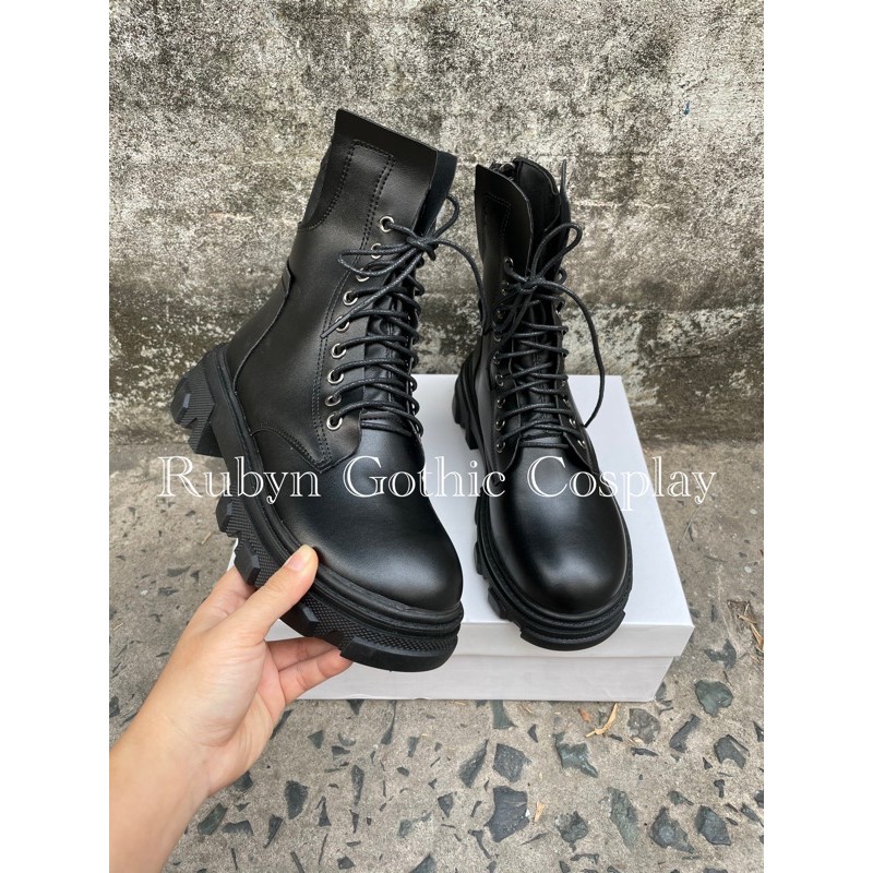 [Video] 🔥 Giày Boots chiến binh khoá kéo cool ngầu độc lạ mới ( dây kéo phía sau ) | BigBuy360 - bigbuy360.vn