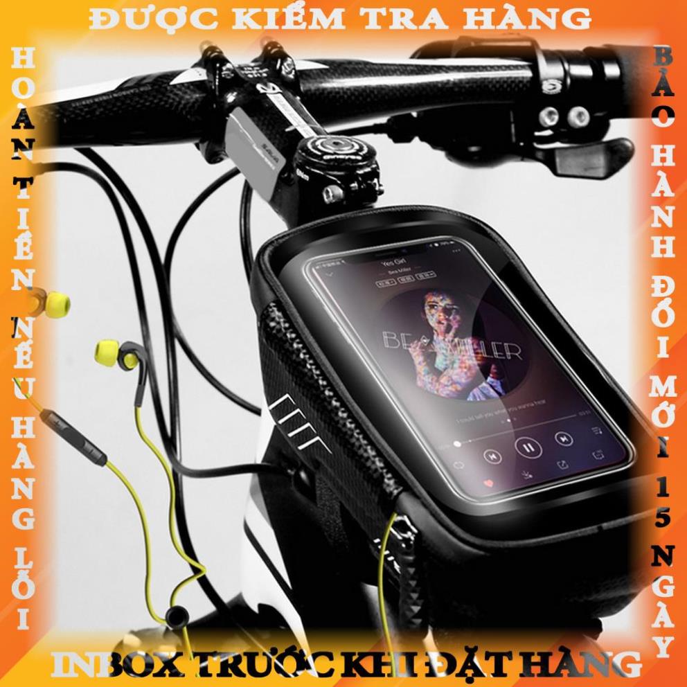 Túi treo sườn xe đạp chống nước có ngăn để điện thoại cảm ứng nguyenha