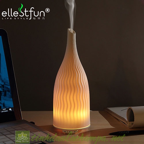 Máy Khuếch Tán Tinh Dầu Gốm Tháp Babylon MKT09 Ellestfun chính hãng
