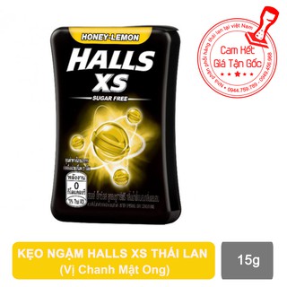 Kẹo ngậm thơm miệng trị ho Halls XS Thái Lan vị chanh mật ong