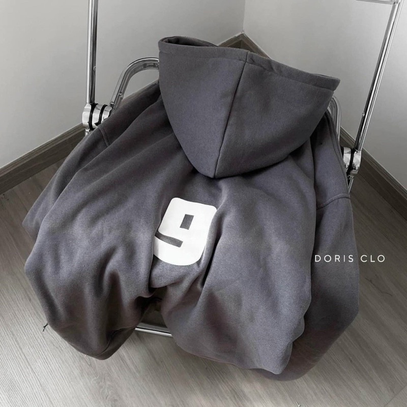 Áo khoác hoodie unisex form rộng nón 2 lớp WISH NOW, vải nỉ ngoại dày dặn &lt;65kg
