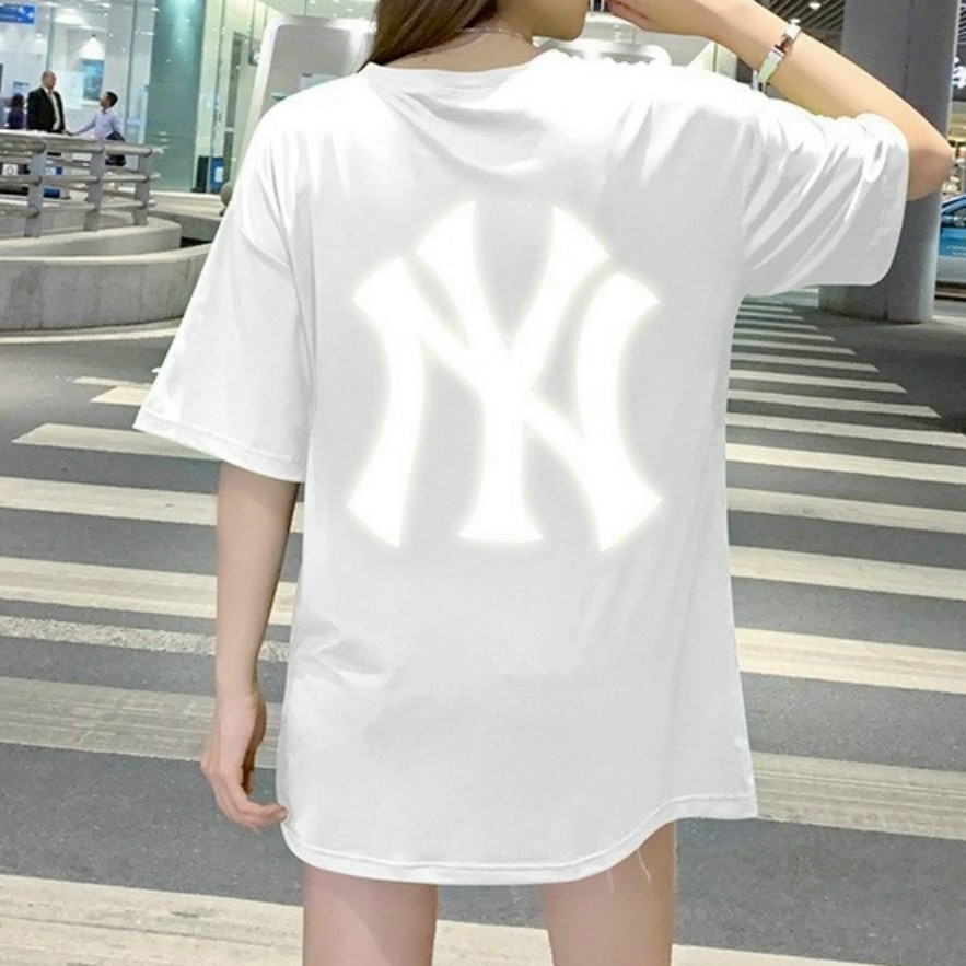 &lt;FREE SHIP&gt; Áo thun nam nữ unisex tay lỡ in phản quang chất thun co giãn 4 chiều (psNY)