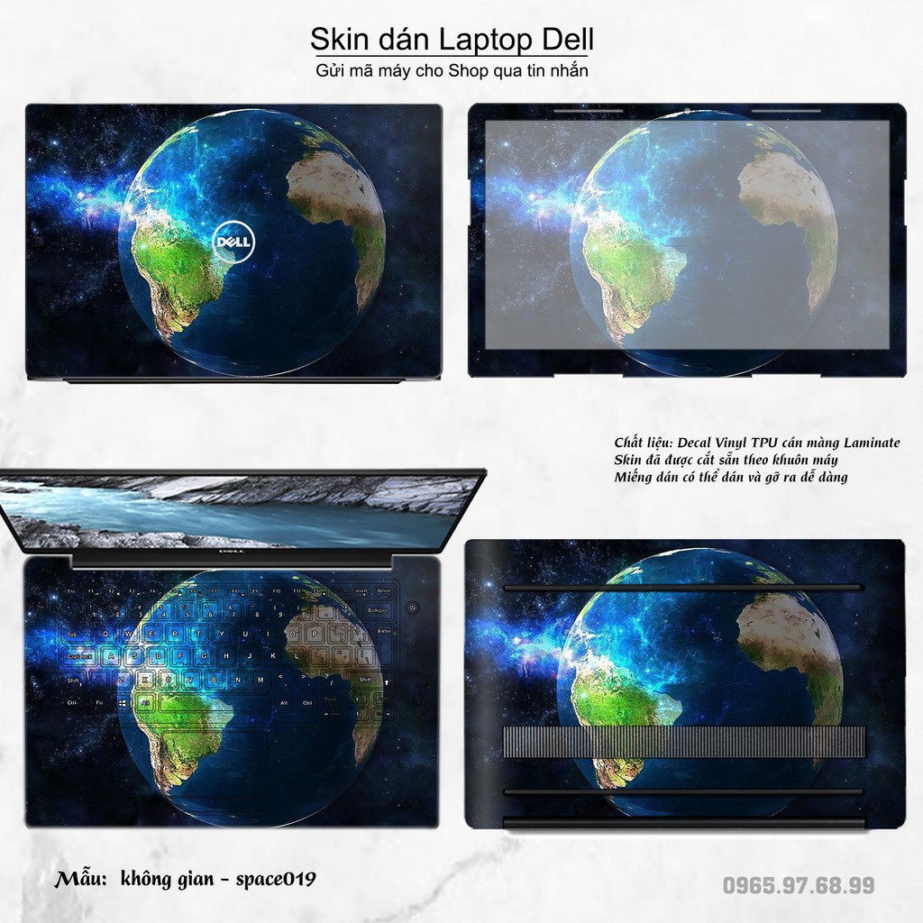 Skin dán Laptop Dell in hình không gian nhiều mẫu 4 (inbox mã máy cho Shop)
