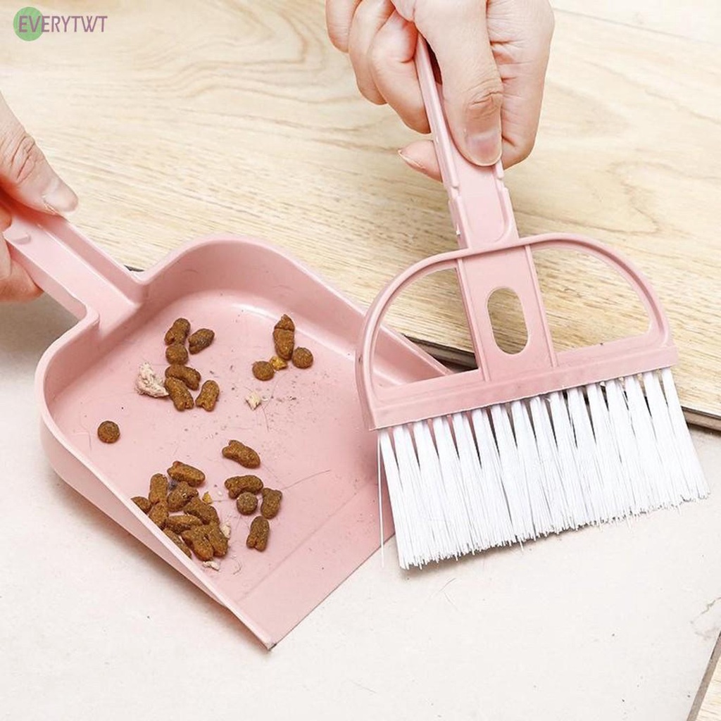 Bộ chổi quét bụi và ki hốt rác Mini - Bộ dụng cụ vệ sinh mini để bàn văn phòng, học sinh, quét bàn thờ No.101203
