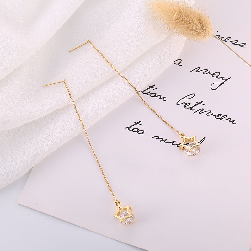 Bông Tai Hình Ngôi Sao Đính Đá Thời Trang