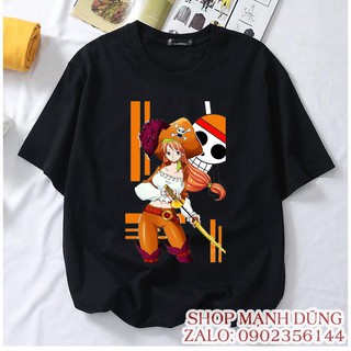 Áo thun Nami đen, trắng - Áo thun One Piece - đủ size-NM01