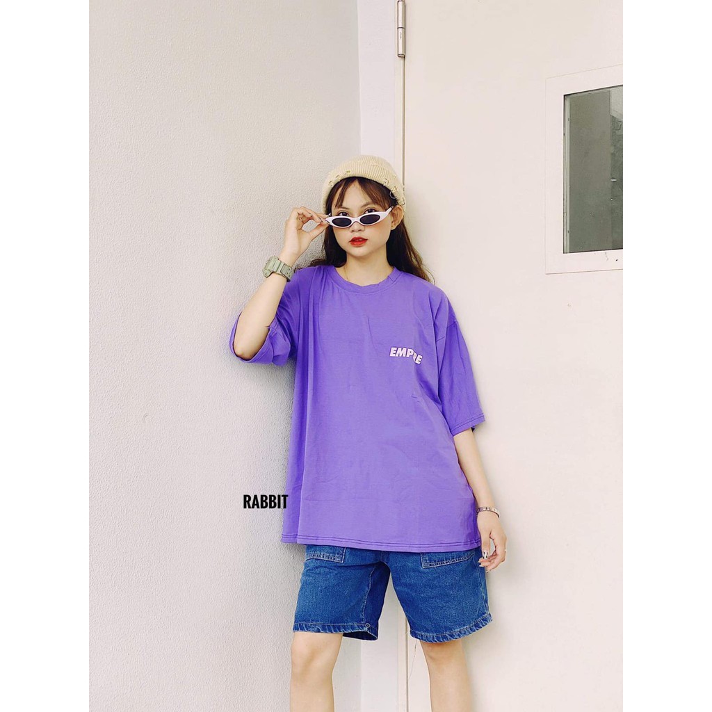 Áo Thun Tím Empire PEONYB Unisex [FREESHIP] 🌸 Phông tay lỡ form rộng dáng suông oversize in hình cá tính Ulzzang HOT 🌸