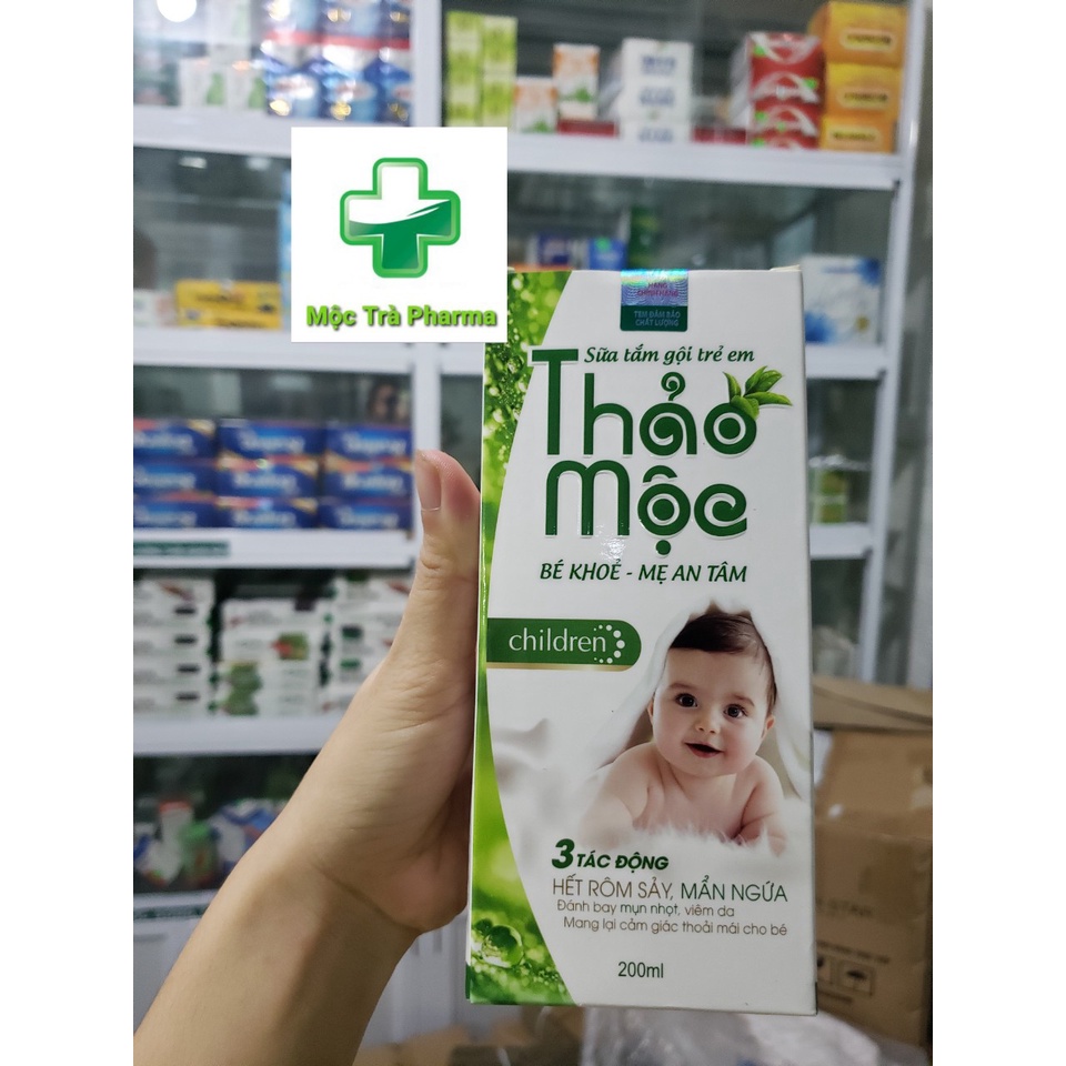 Sữa tắm gội Thảo mộc- Hết rôm sảy, mụn nhọt, mẩn ngứa cho bé- chai 200ml