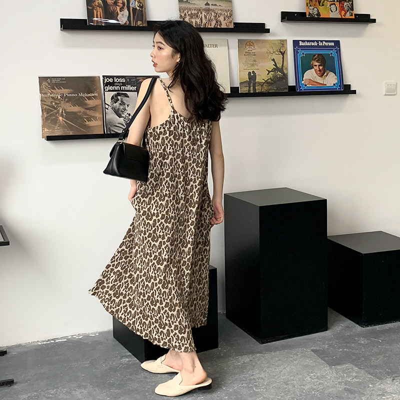 Đầm Hai Dây Họa Tiết Da Báo Gợi Cảm Cho Nữ | BigBuy360 - bigbuy360.vn