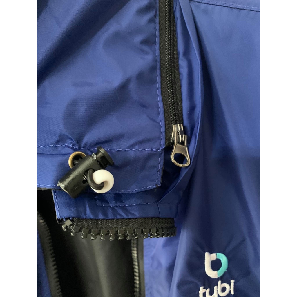 Áo khoác Tubi 2 Mặt Màu Xanh Đậm Nón Rời