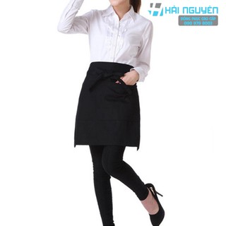 Tạp dề ngắn đen dành cho phục vụ