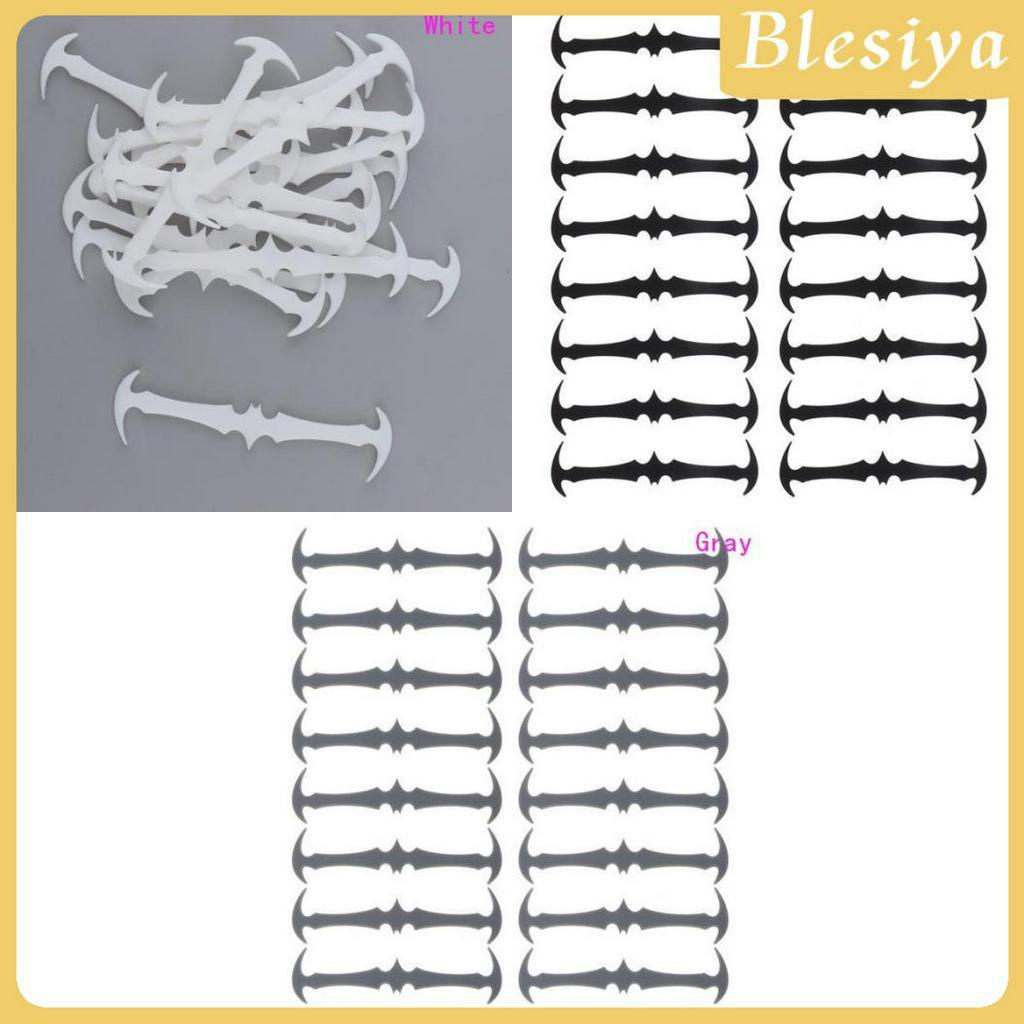 [Blesiya] Set 16 Dây Giày Silicon Đàn Hồi Không Cần Buộc