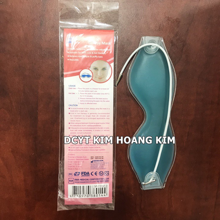 Túi chườm mắt dạng gel Rexio cỡ kích thước 17.5 x 5cm