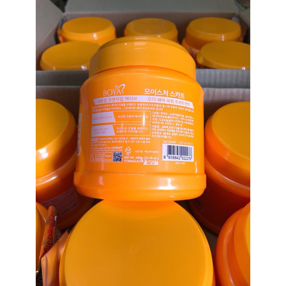 Kem hấp dầu phục hồi hư tổn tóc Boya Hair Treatment Q10 500g Thái Lan | BigBuy360 - bigbuy360.vn