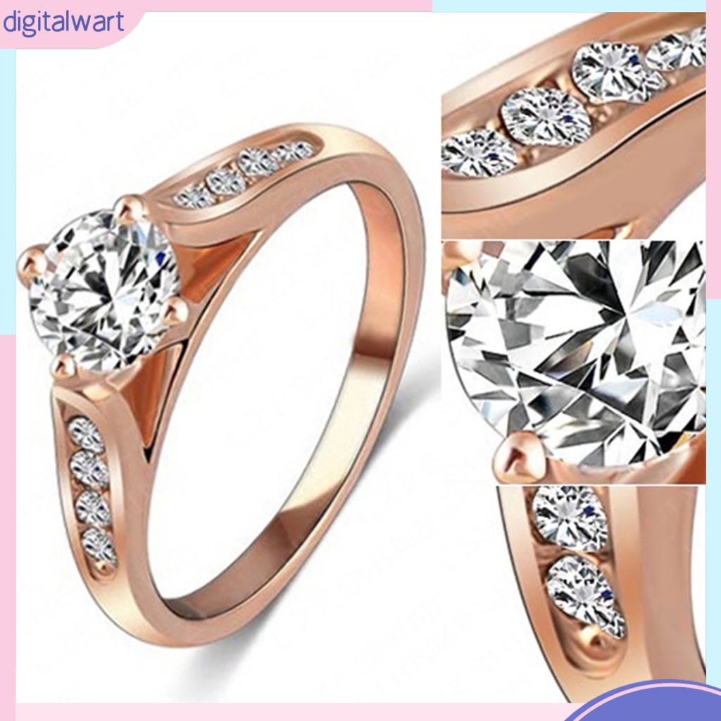 Nhẫn hợp kim đính đá sang trọng