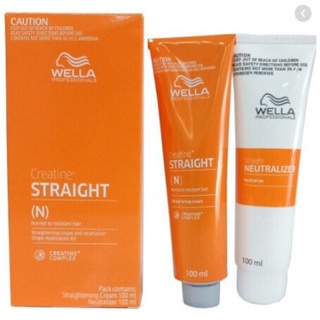 Bộ thuốc duỗi tóc Wella Straighten It 100ml x2 "