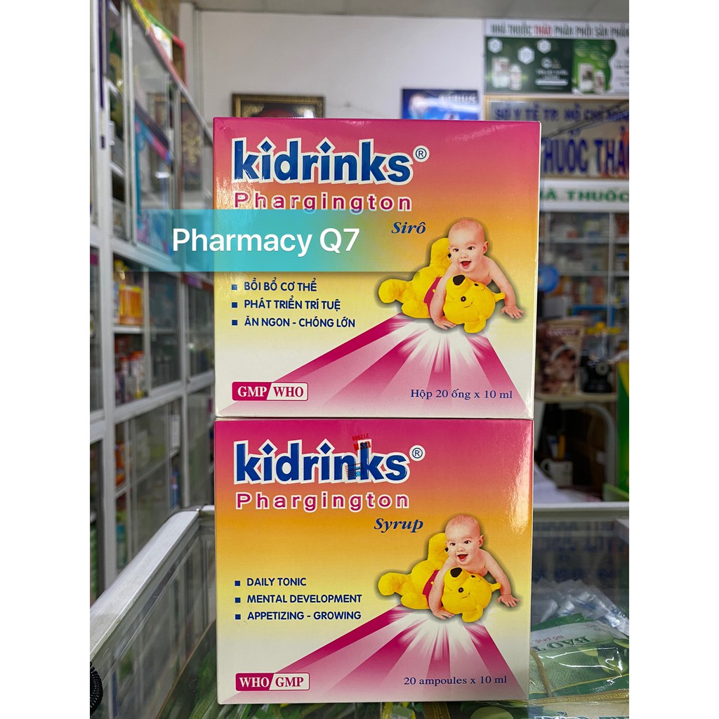 HỘP 20 ỐNG KIDDRINKS PHARGINTON KIDRINK KIDDRINK