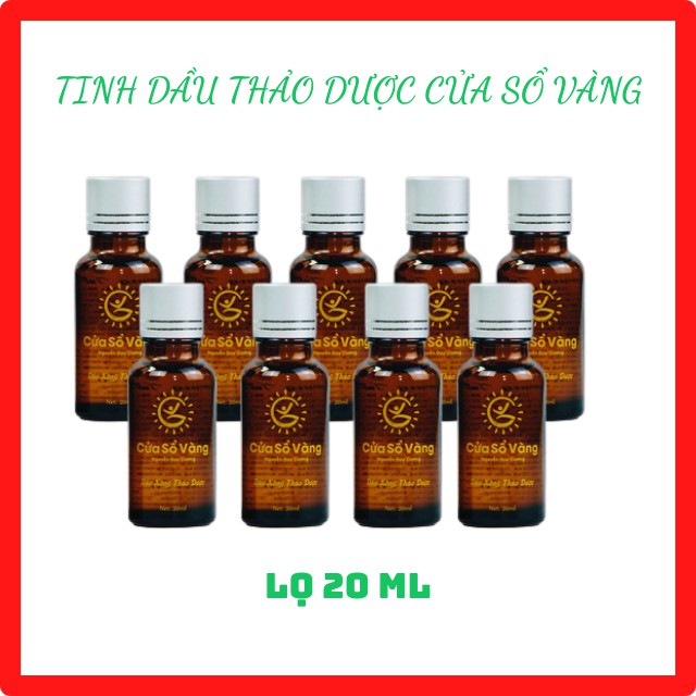 Tinh Dầu Xông – Tinh Dầu Thảo Dược Thiên Nhiên Cửa Sổ Vàng Giúp Thư Giãn, Giảm Mệt Mỏi, Kháng Khuẩn… Lọ 20ml