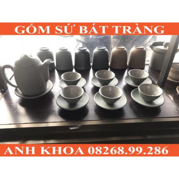 Ấm chén hồng sa Bát Tràng - Gốm sứ Bát Tràng Anh Khoa