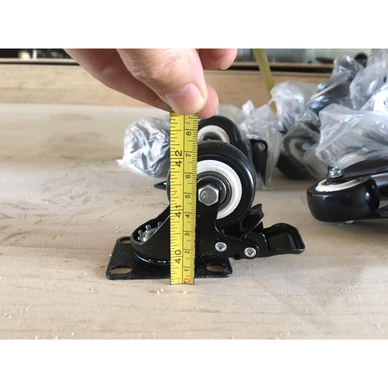 Bánh xe pvc 5f cứng cáp chịu tải tốt, chuyên dùng ráp thùng loa, loa kéo, ráp tủ