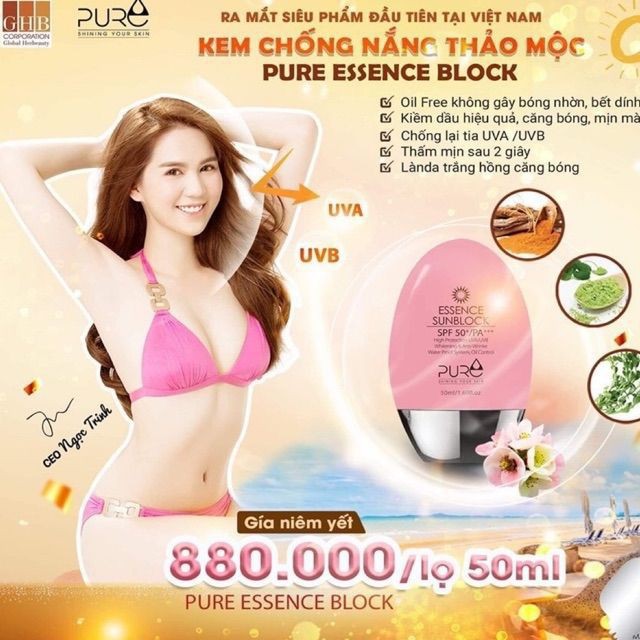 Chống Nắng PURE Ngọc Trinh - [ Uy Tín+Chính Hãng]