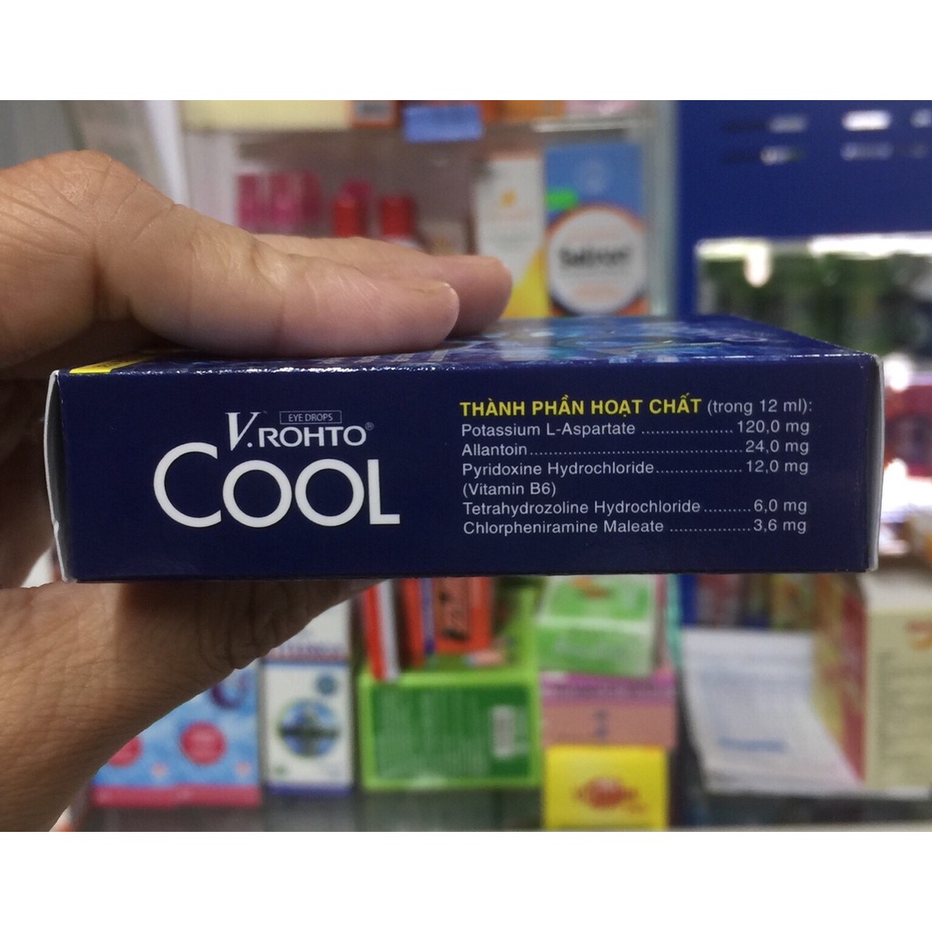 Nước nhỏ mắt  VROTO COOL 13ml Mát Lạnh , sảng khoái xua tan mệt mỏi giúp đôi mắt thêm tinh anh