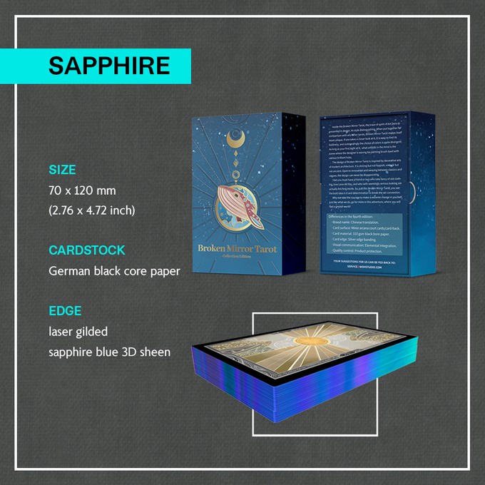 Bài Broken Mirror Tarot 5th Edition Sapphire