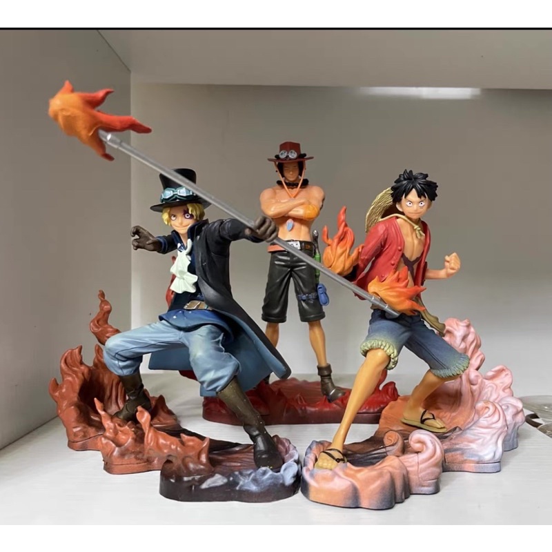 Mô hình One Piece - Mô hình Bộ 3 nhân vật Luffy Ace Sabo bằng PVC cao cấp