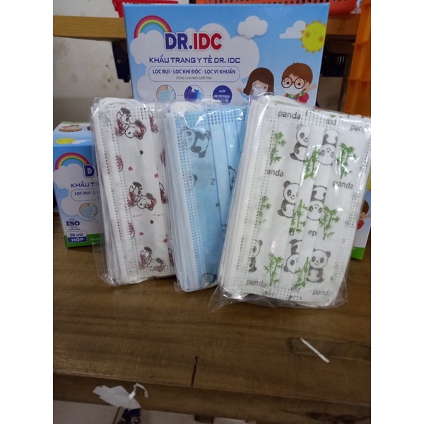 HỘP 50 CHIẾC khẩu trang trẻ em idc