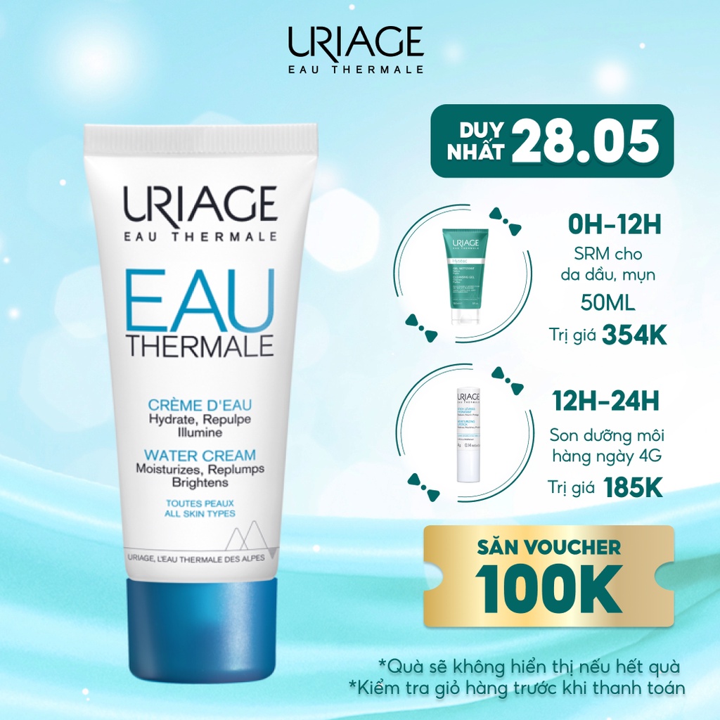 Dưỡng ẩm khoáng chuyên sâu dạng kem URIAGE EAU THERMALE CRÈME D'EAU 40ml