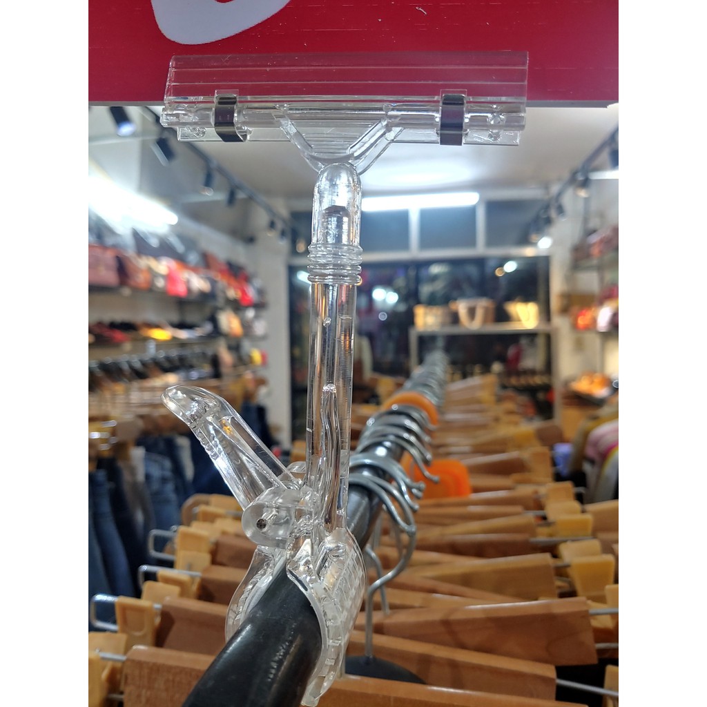 { FREESHIP 50K} KẸP KHUYẾN MẠI NHỰA TRONG CAO CẤP LOẠI 19CM .