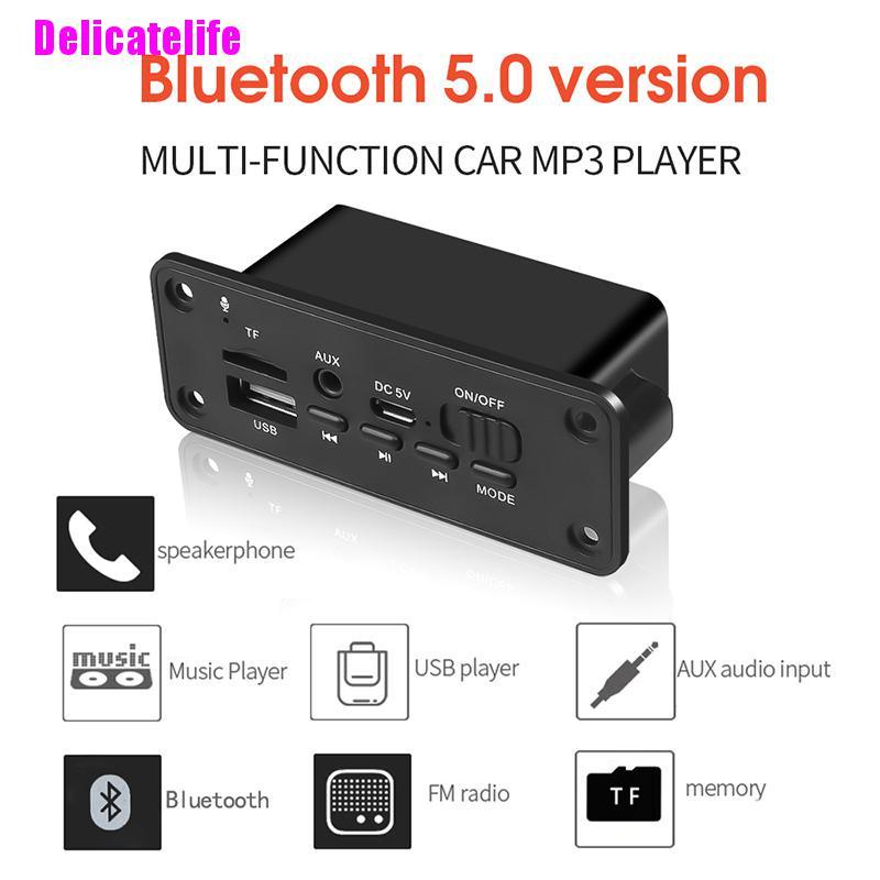 Bảng mạch giải mã loa Bluetooth 5.0 MP3 2x3W chuyên dụng cho xe hơi