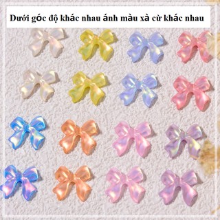 Nơ Lì Ánh Xà Cừ Hàn Quốc Đính Móng