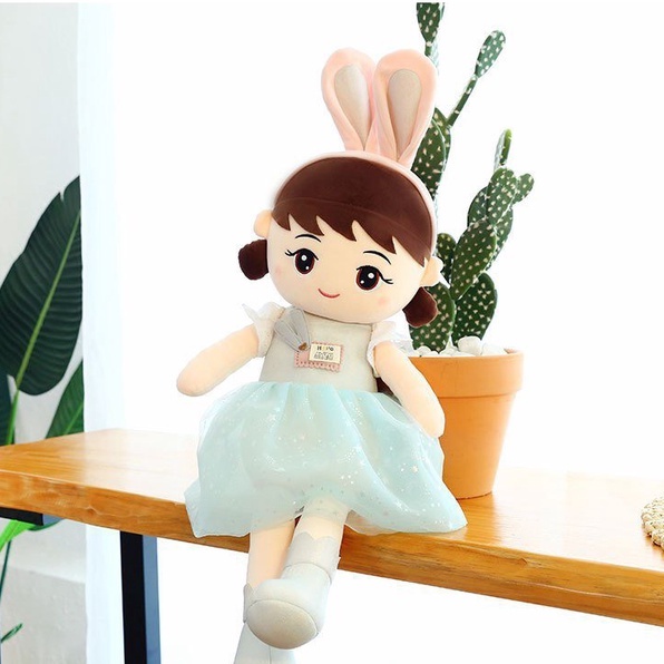 Búp Bê Tai Thỏ , Quà Tặng Cho Bé Size 60-80-1M