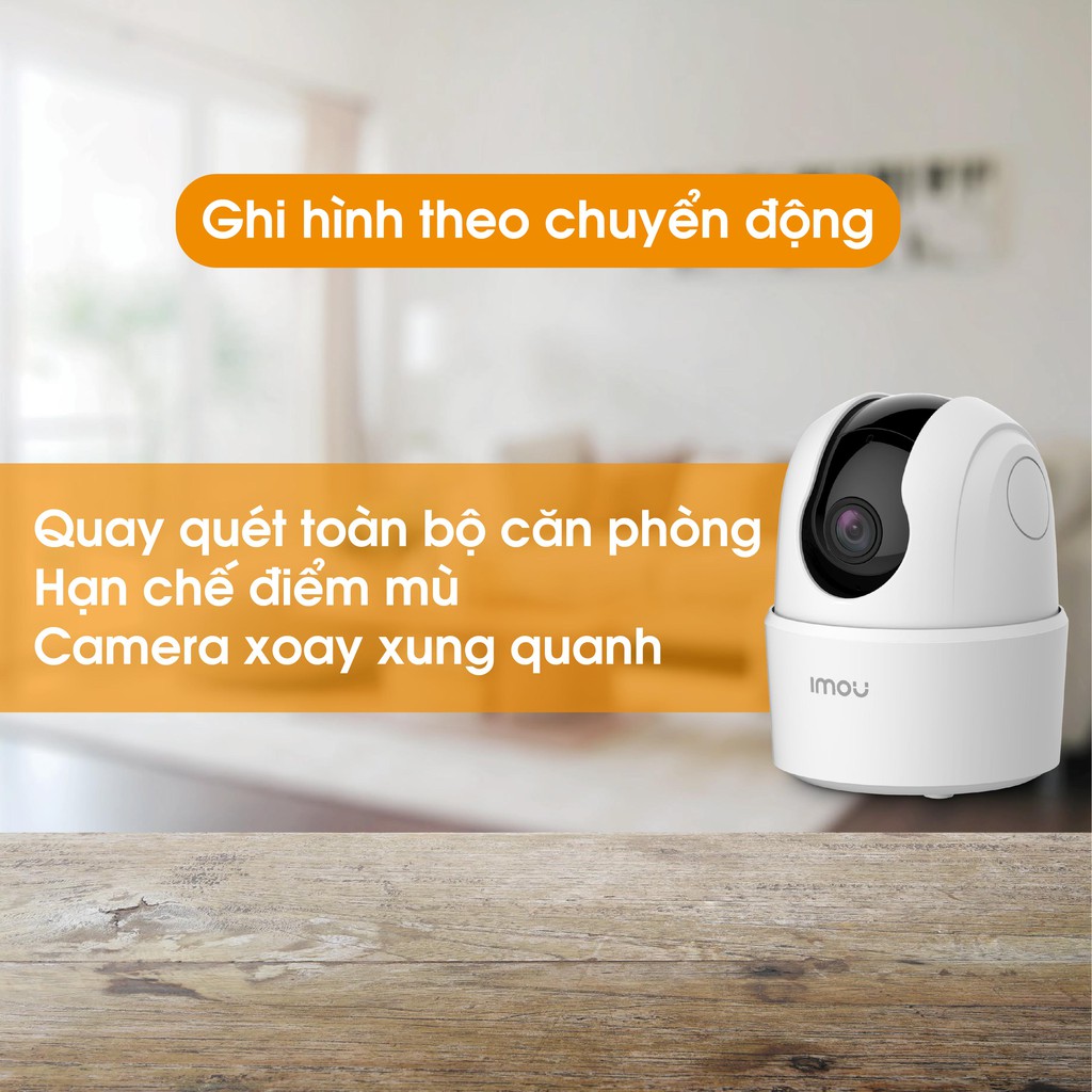 Camera Wifi 360 Imou Ranger 2C IPC-TA22CP - Cảm Biến Hồng Ngoại, Còi Hú Khi Có Chuyển Động - Bảo Hành 2 Năm