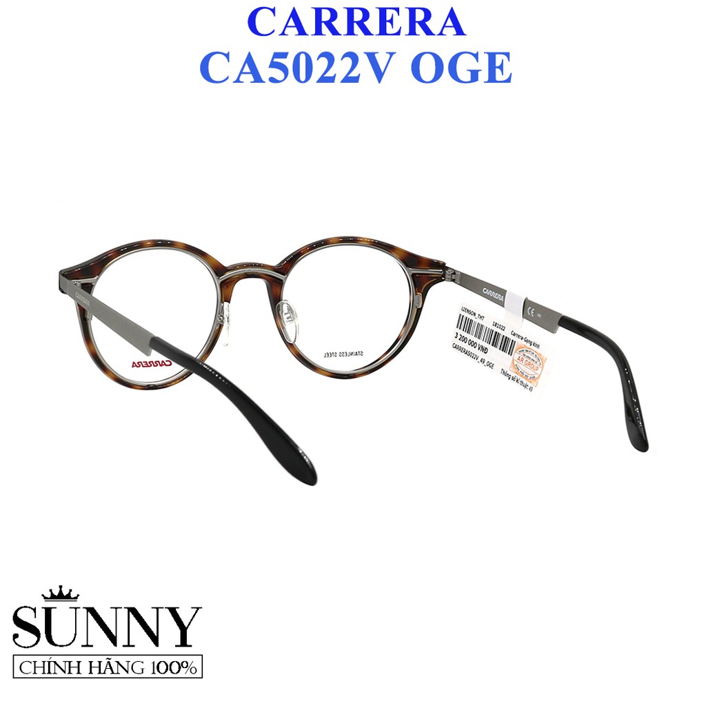 Gọng kính chính hãng Carrera CA5022V OGE màu sắc thời trang, thiết kế dễ đeo bảo vệ mắt