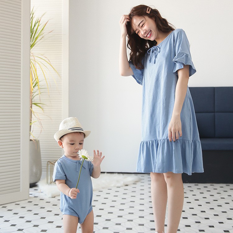 Đầm Cotton Cho Mẹ Bỉm Sữa