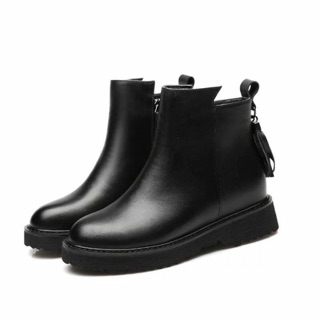 Giầy cao cổ đế độn 3p chất da siêu xịn