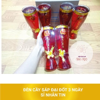 Đèn cầy ly đại đốt 3 ngày / đèn sáp dẻo rau câu - vàng mã giá rẻ sỉ lẻ