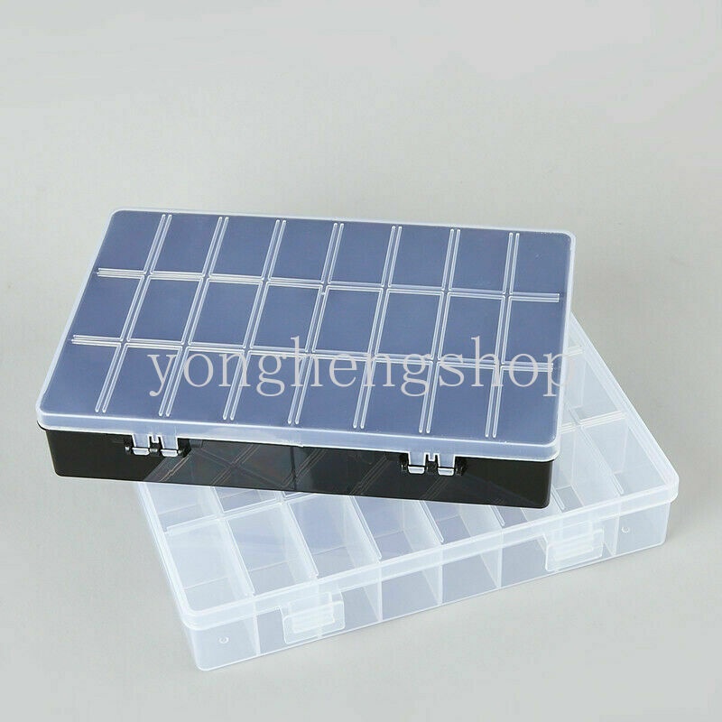 Hộp nhựa 24 ngăn đựng trang sức tiện lợi