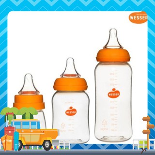 Bình sữa WESSER PP cổ hẹp cổ tiêu chuẩn cho bé cho trẻ an toàn dễ sử dụng 60ml (S) - 140ml (S) - 250ml (M)