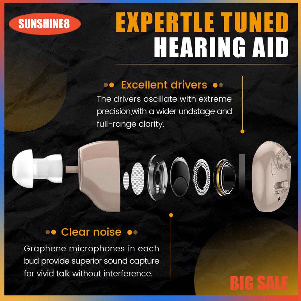 Dụng cụ trợ thính có thể sạc lại cho người già