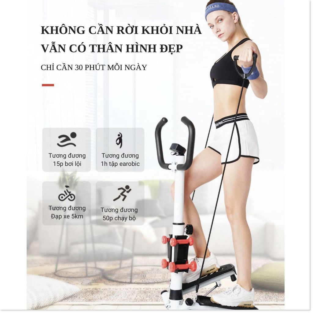 MÁY TẬP GYM TAY CHÂN ĐÙI KẾT HỢP NHIỀU ĐỘNG TÁC PHỐI HỢP TẠI NHÀ KUSIDI (Đỏ Đen)