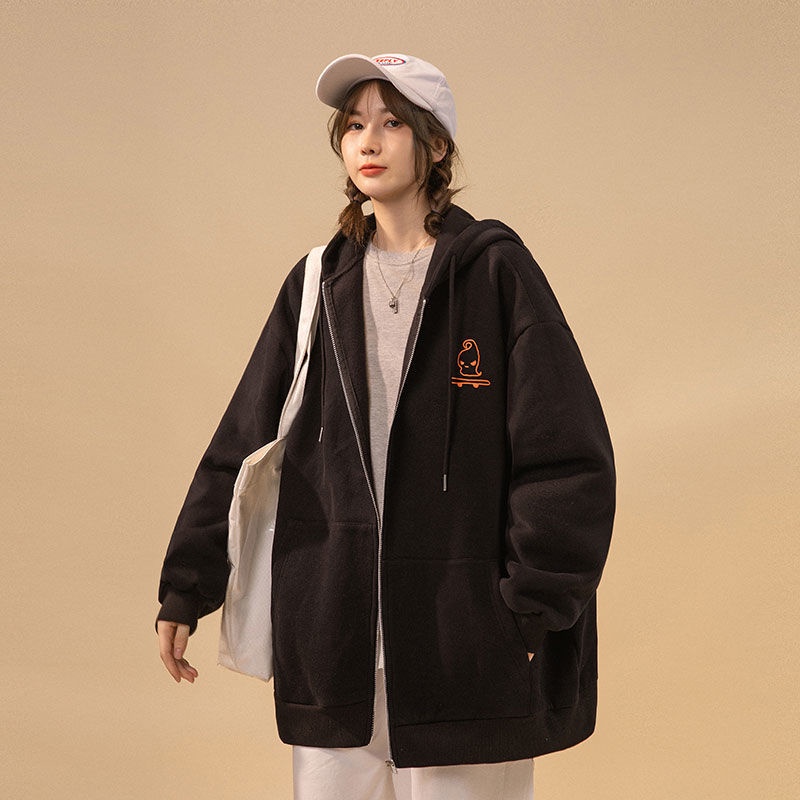 【Keroro】Áo  Khoác kéo khoá form rộng kiểu hàn quốc Kiểu Ulzzang ( kèm ảnh thật) | BigBuy360 - bigbuy360.vn