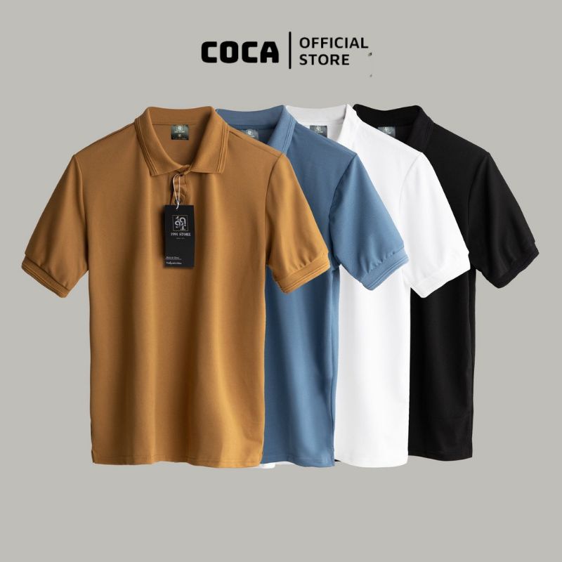Áo thun polo nam, Áo polo nam vải cá sấu chất cotton cao cấp ngắn tay cực sang trọng - Coca store