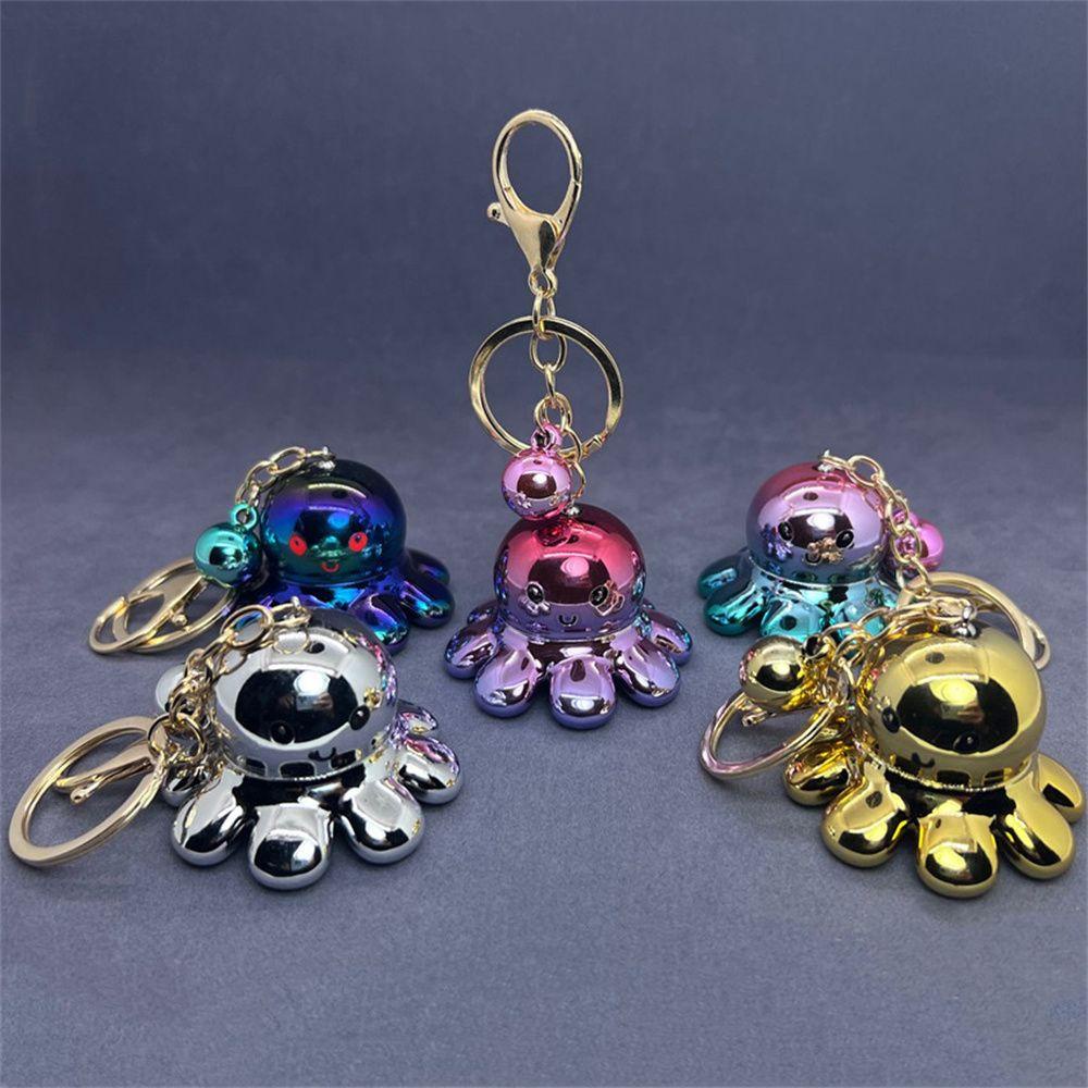 Móc Khóa Hình Bạch Tuộc Cầu Vồng Dễ Thương