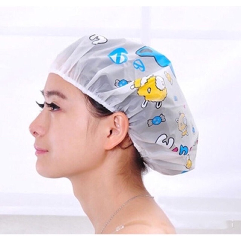 Mũ tắm chùm tóc chống thấm hình thú cute